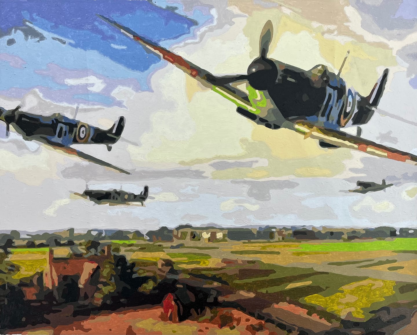 Customer photo review of Paint By NumbersKit Aircraft Action
