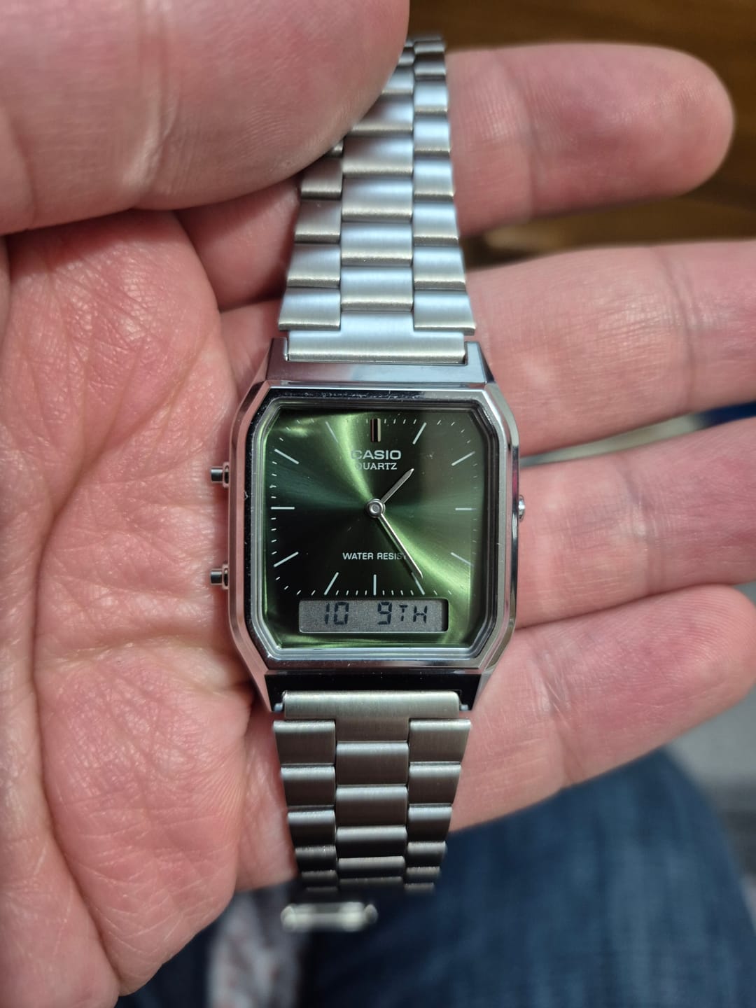 Customer photo review of Reloj Casio Vintage  AQ-230A-3A Análogo Digital Verde