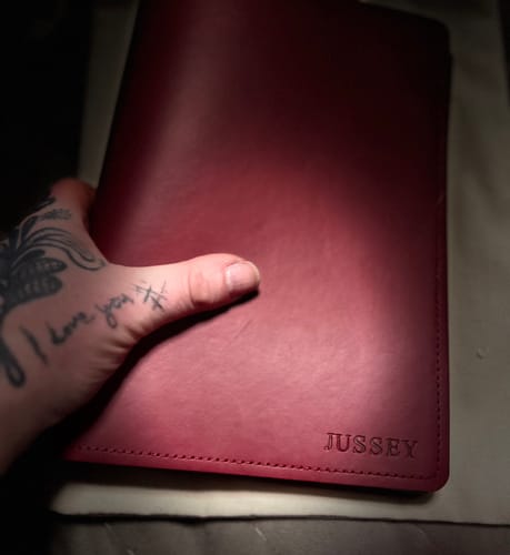 Customer photo review of Refillable Folio - SALTY PLUM