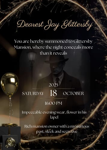 Customer photo review of 1920s Murder Mystery Game Kit