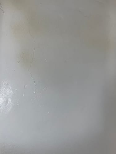 Customer photo review of Floor Crack Repair - Tub and Shower Repair Kit