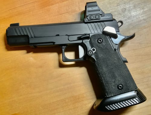 Customer photo review of STI 2011 Mag well | Brass | IPSC/USPSA Open Division