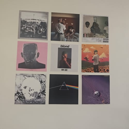 Customer photo review of PLAYLIST - ALBUM COVER PRINTS - CUSTOM WALL COLLAGE POSTERS