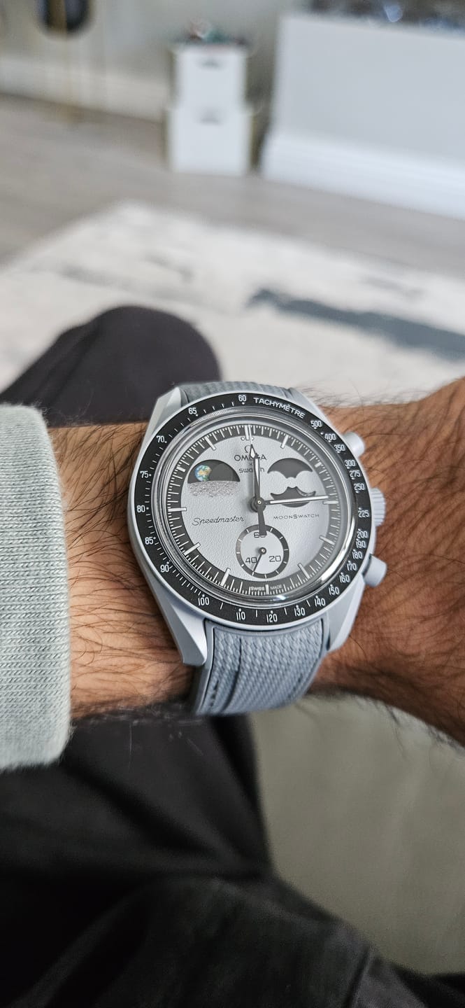 Customer photo review of Rubber Strap for Omega X Swatch MoonSwatch Mission to the Moon
