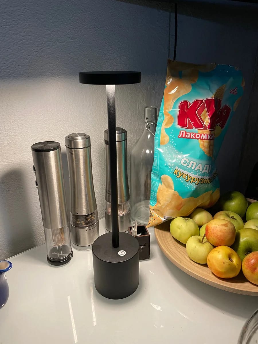 Customer photo review of LED Metal Cordless Table Lamp