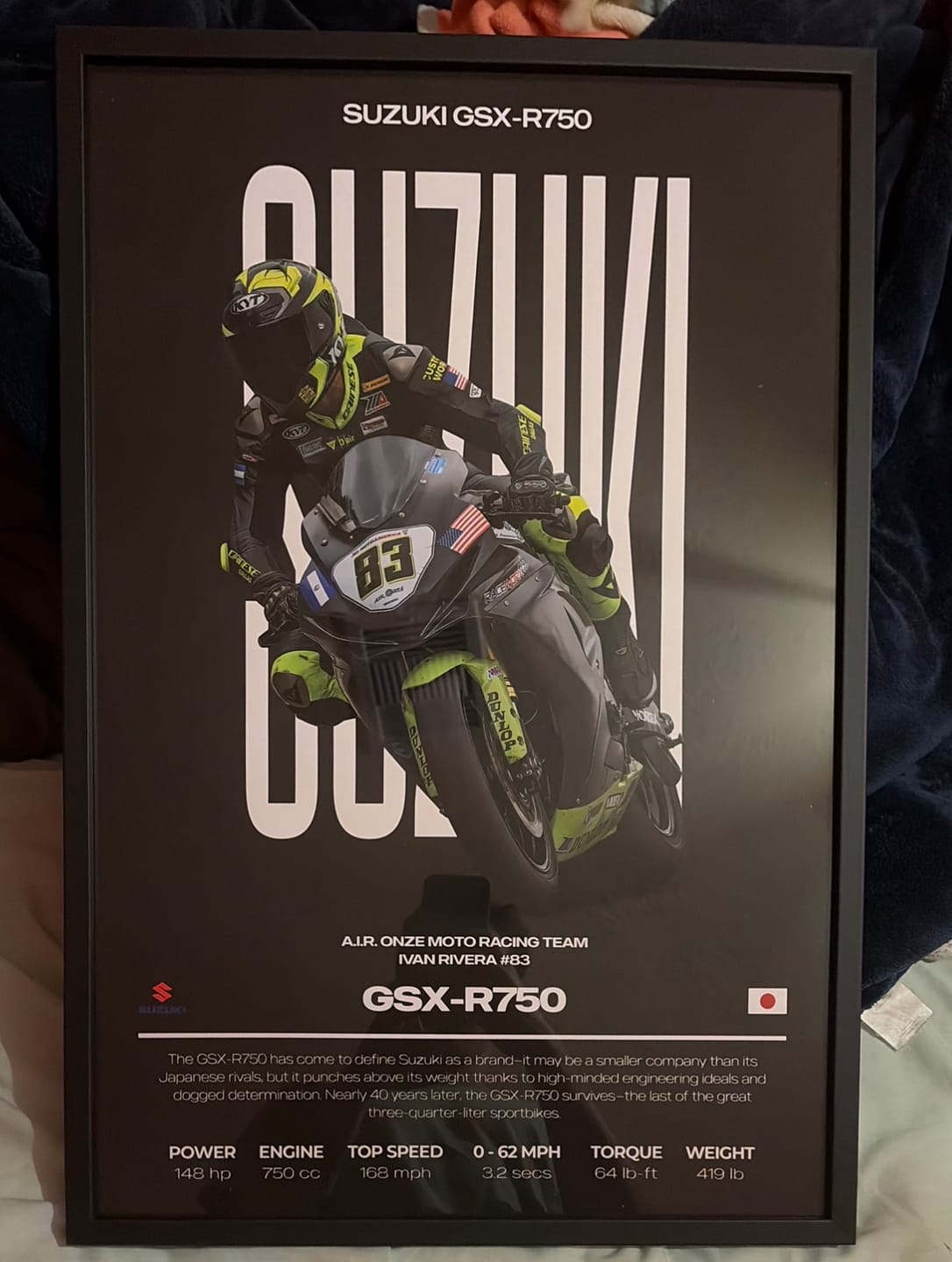 Customer photo review of Editorial Custom Motorcycle Poster