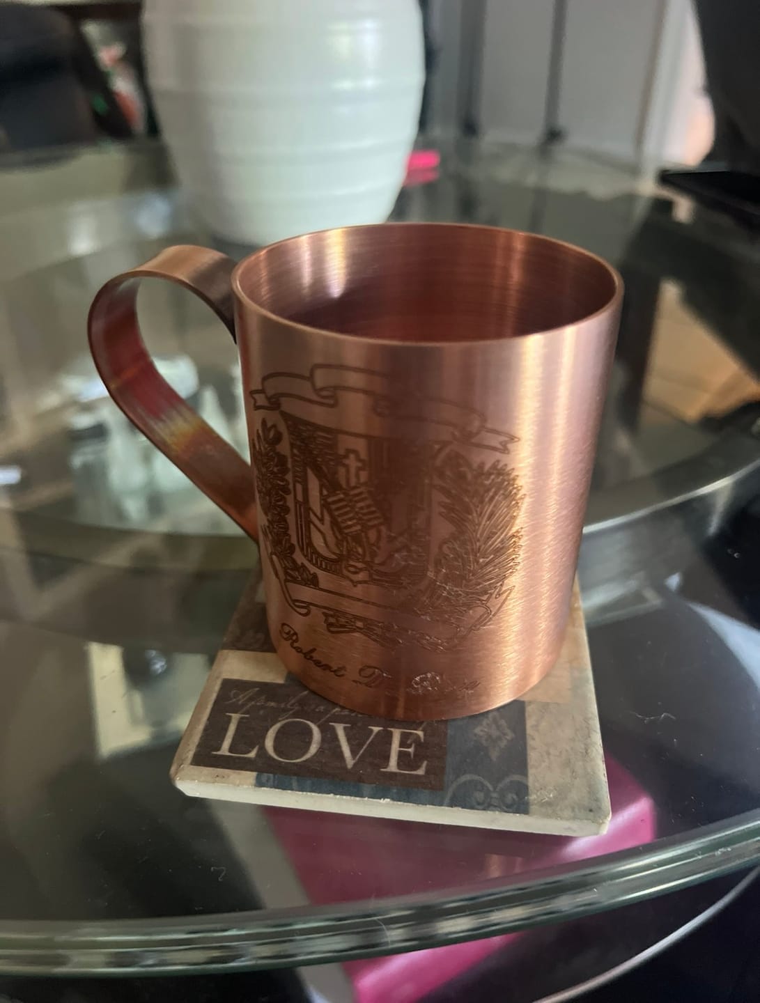 Customer photo review of Pure Copper Mule Mugs - USA Made