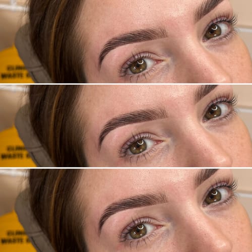 Customer photo review of Cysteamine Brow & Lash Lamination Kit - 1,2 & 3 Steps - 3 x 15ml Tubes