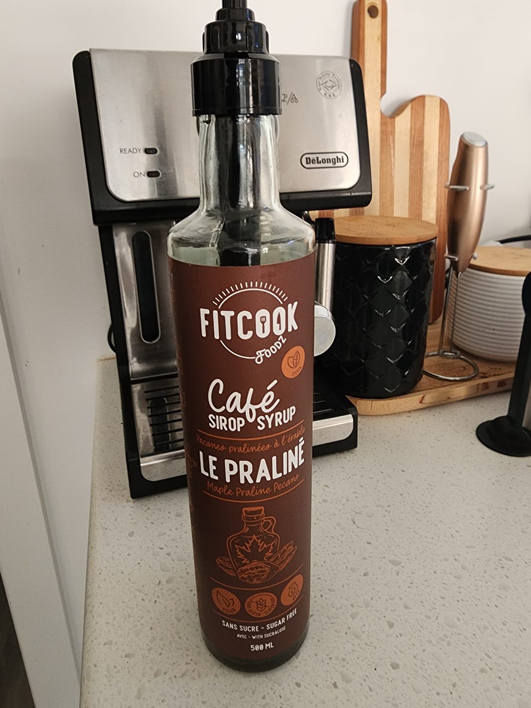 Customer photo review of Fitcook Foodz - Sirop pour Café - 500ml