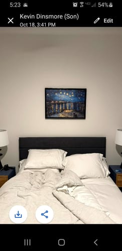 Customer photo review of VAN GOGH EDITION  CANVAS