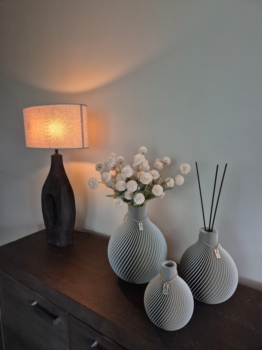Customer photo review of Zijden Kiku Bloemen - Crème