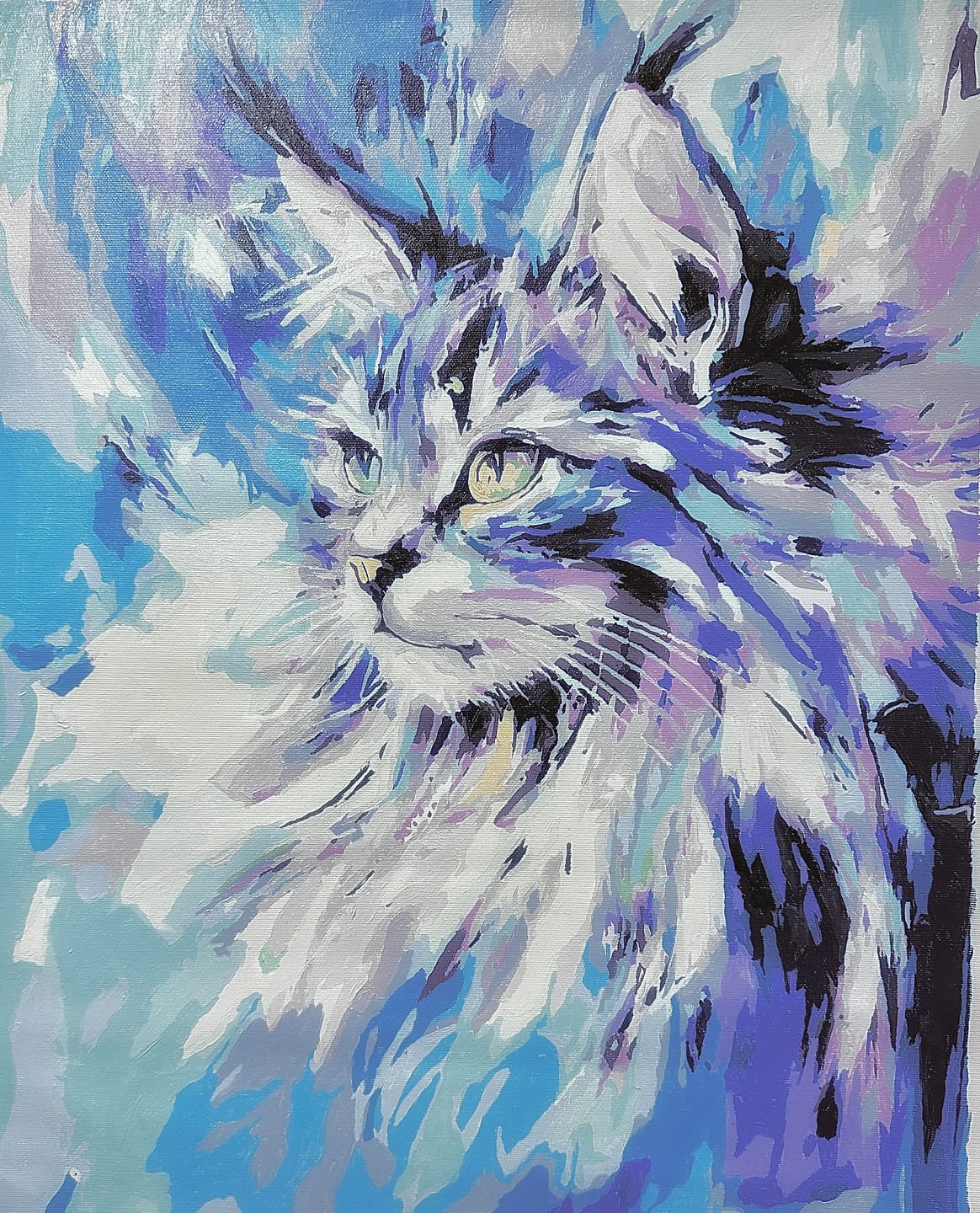 Customer photo review of Abstract Maine Coon