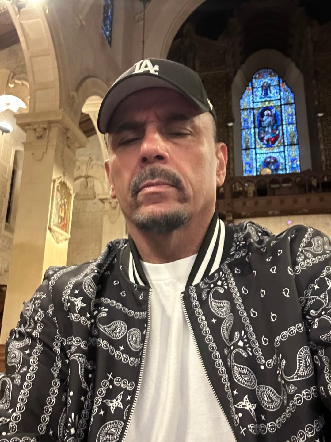 Customer photo review of Paisley Print Baseball Jacket