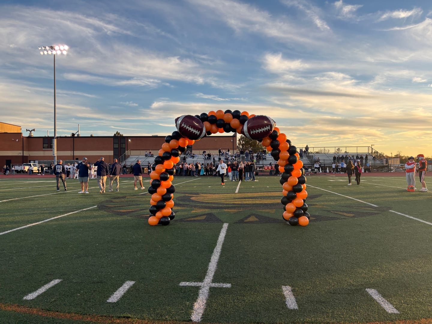 Customer photo review of 10x8 Ft Aluminum Balloon Arch Frame Wedding Arch Stand