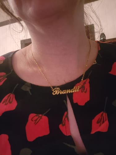 Customer photo review of Personalized Name Necklace
