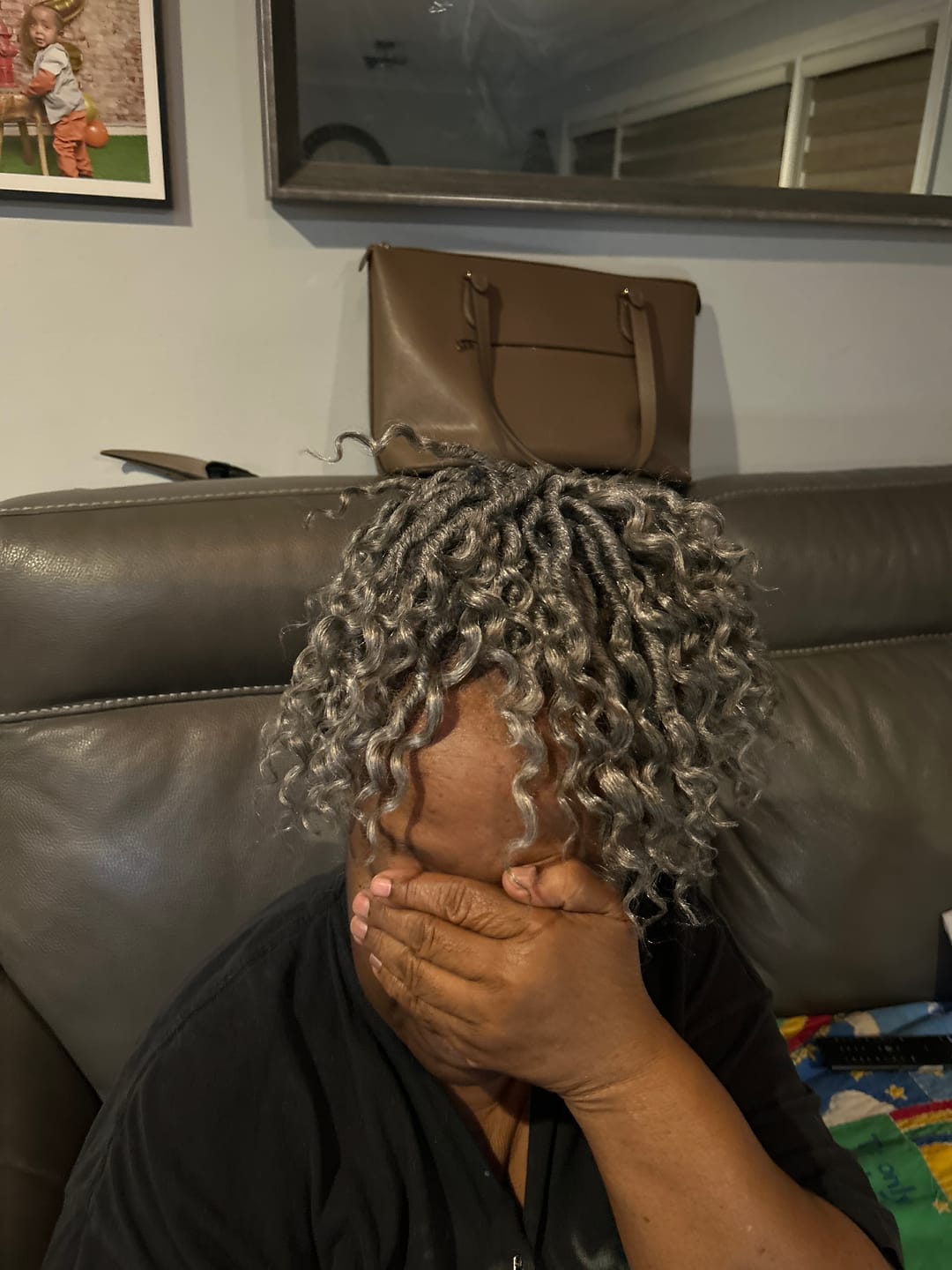 Customer photo review of Freetress Pre-Looped Crochet Braids - 2X HIPPIE LOC 12"