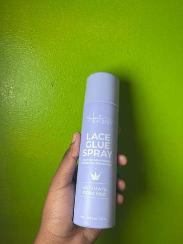 Customer photo review of Majestic Hold Ultimate Extra Hold Lace Glue Spray