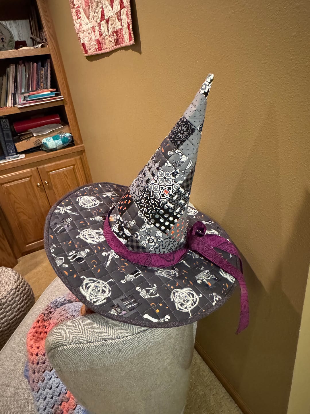 Customer photo review of Spellbound Quilted Witch Hat Sewing Pattern | Printed Pattern