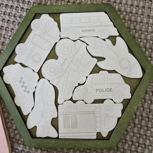 Customer photo review of Educational kids puzzle 4 bundle laser cut svg file