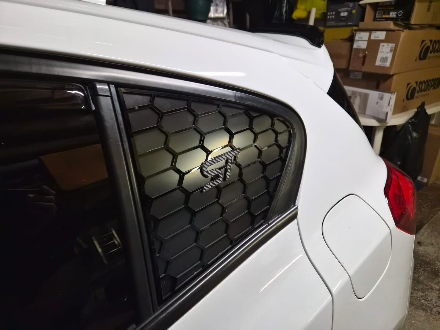 Customer photo review of Mk4/4.5 Focus Rear Quarter Window Inserts (Pair)