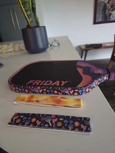 Customer photo review of Psychedelic Edge Tape (3 pack) - Pickleball Paddle Edge Tape