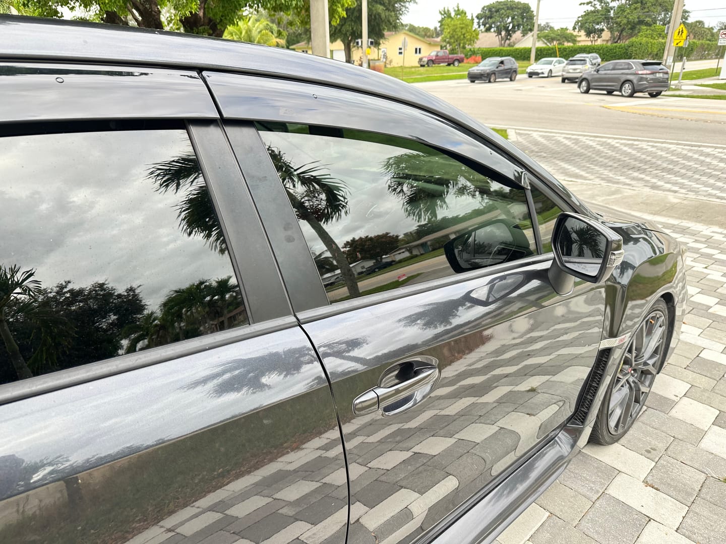 Customer photo review of 2015-21 Subaru WRX | STi Window Visors Wind Deflectors Rain Guards