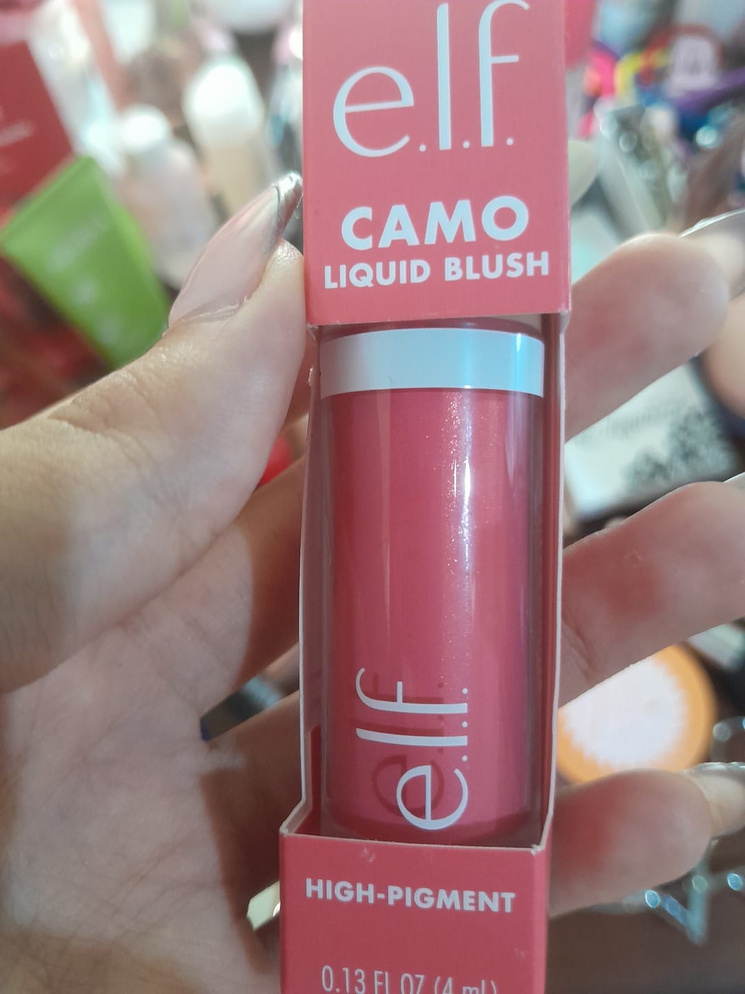 Customer photo review of Camo Liquid Blush