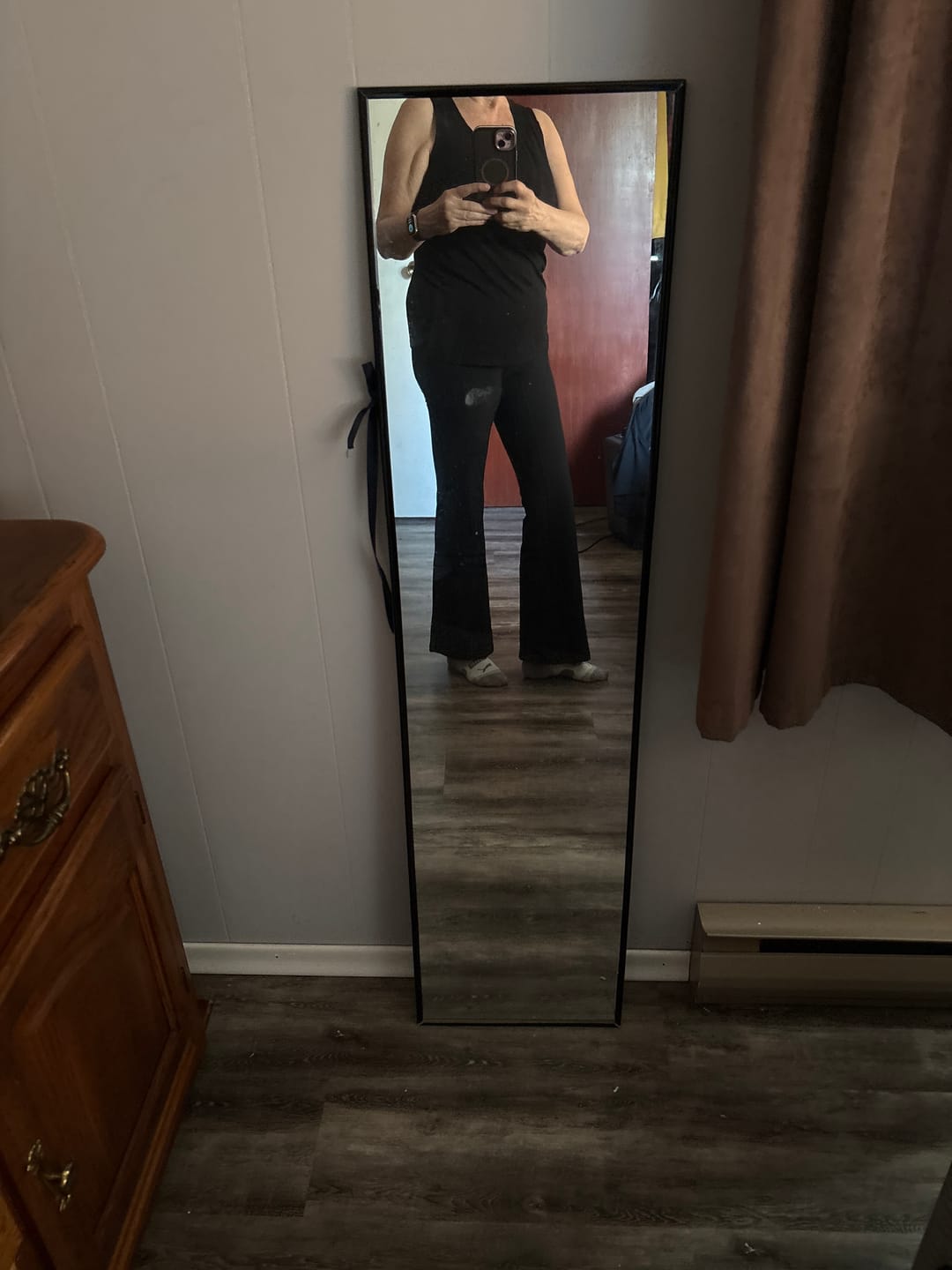 Customer photo review of Flared Ribbed Leggings