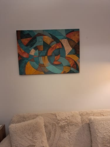 Customer photo review of SPIRALS CANVAS