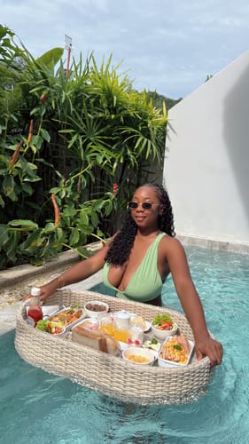 Customer photo review of Florence Top - Terry Pistachio