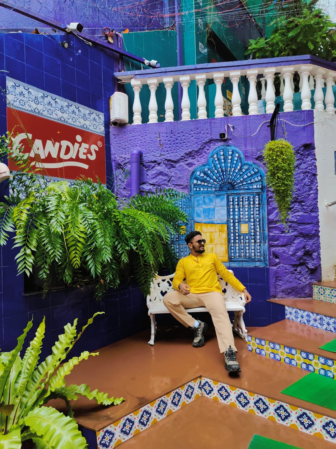 Customer photo review of Men Yellow Airy Linen Short Kurta