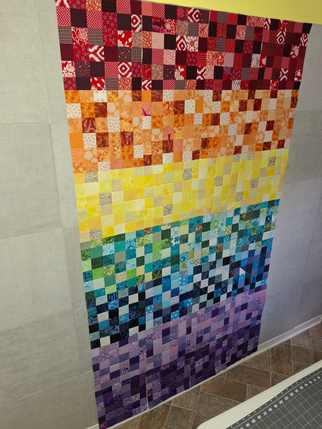 Customer photo review of Bosal Quilter's 2-1/2in Grid Fusible Interfacing