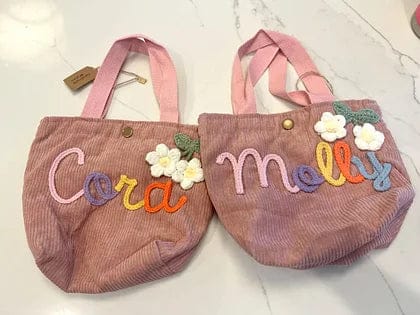 Customer photo review of Personalized Name Tote Handbag, Children's Gift, Christmas Gift