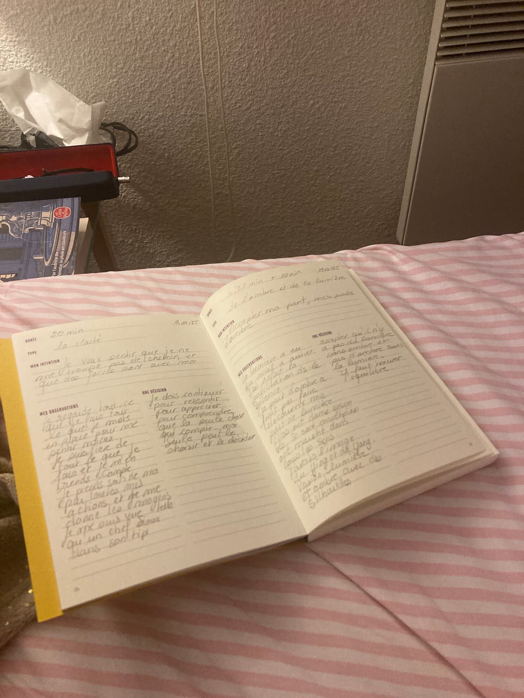 Customer photo review of Carnet de Méditation