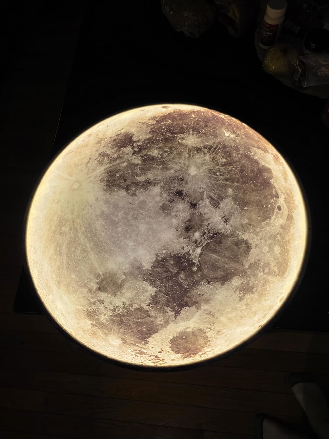 Customer photo review of WOMO Mond/Erde Runde Wandleuchte-WM6102
