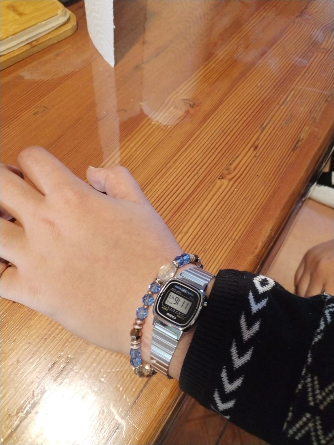 Customer photo review of Reloj Casio Vintage LA670WA-1DF Plateado Mini