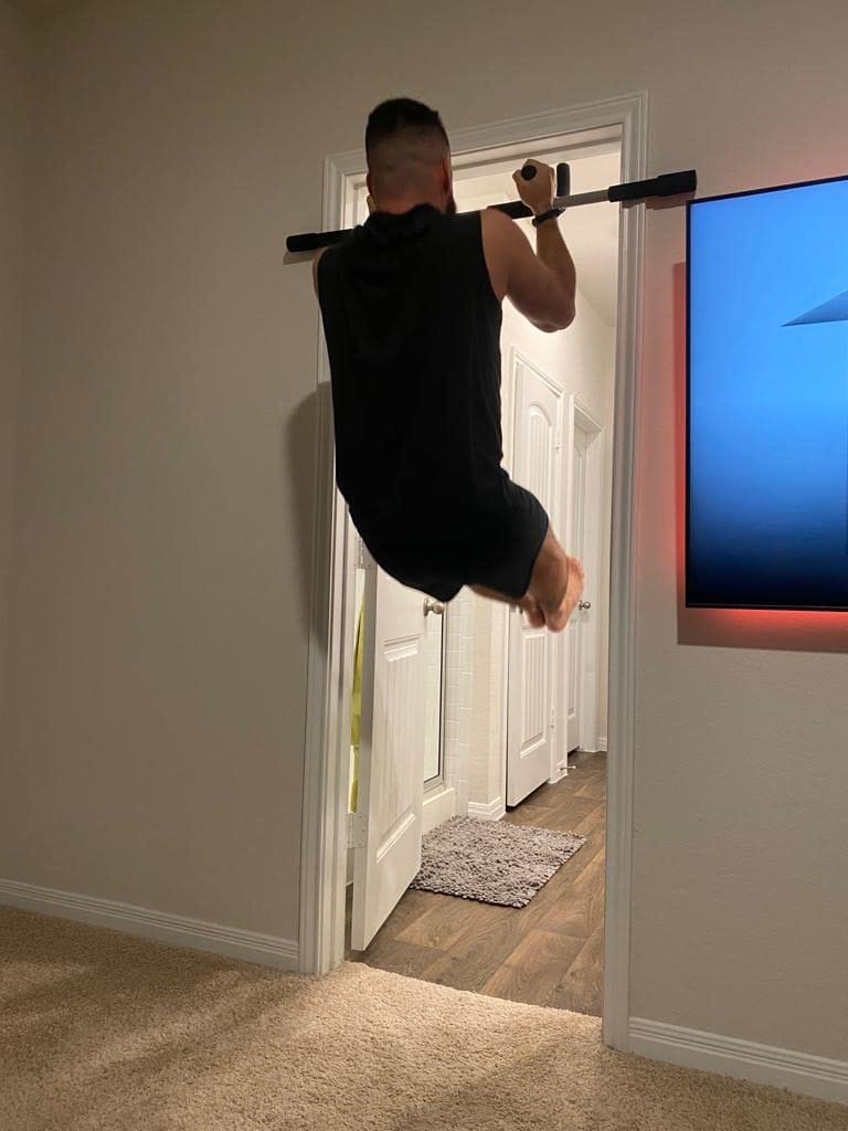 Customer photo review of Doorway Pull-Up Bar