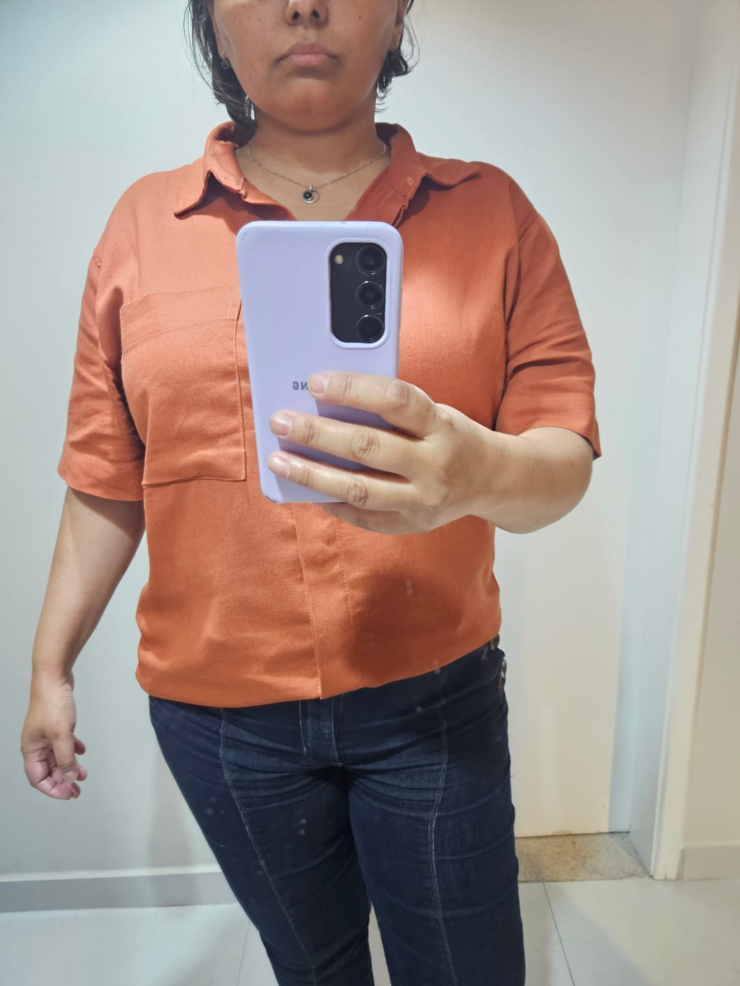 Customer photo review of Camisa Jambo Terracota