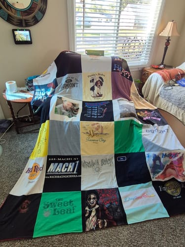 Customer photo review of Premium T Shirt Quilt