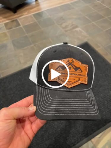 Customer video review of Premium Custom Leather Patch Hats (Wholesale)