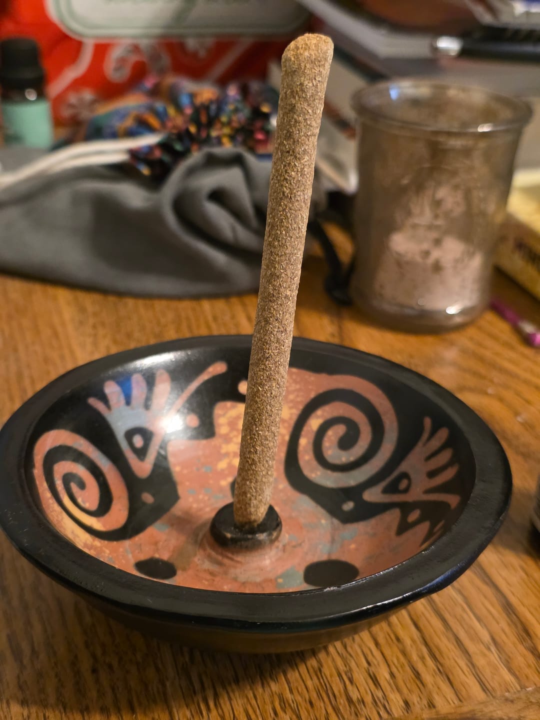 Customer photo review of Incense Holder Handmade in Chulucanas, Peru