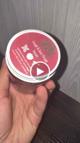 Customer video review of Cough & Sore Throat Serum