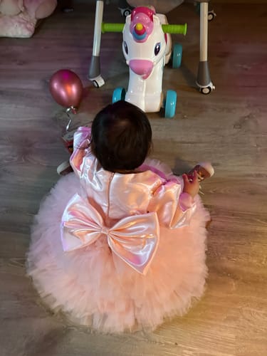 Customer photo review of Lovely Baby Girl Dress Girls Christening Dresses Toddler Birthday Princess Dress