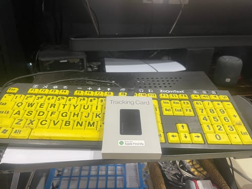 Customer photo review of SPOTMINDERS. Tracking Card