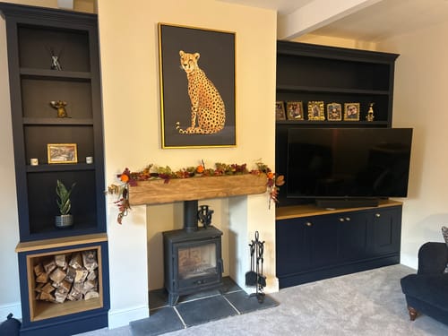 Customer photo review of Yellow Cheetah No2 Print