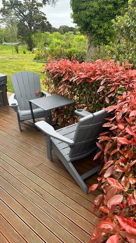 Customer photo review of Alpine Adirondack Chair - Grey - Four Pack