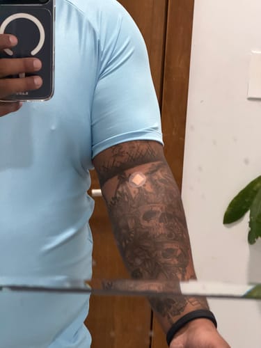 Customer photo review of Training Sport Tee Icon - Sky Blue