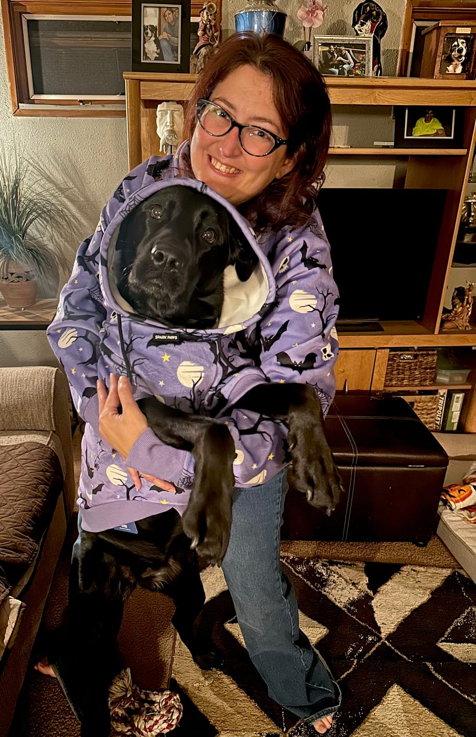 Customer photo review of Halloween Human Hoodie - Purple