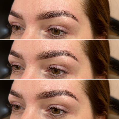 Customer photo review of Cysteamine Brow & Lash Lamination Kit - 1,2 & 3 Steps - 3 x 15ml Tubes