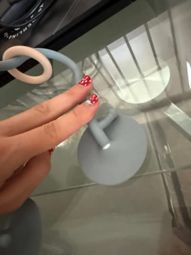 Customer photo review of Montessori Wood Ring Soft Silicone Teether Toys